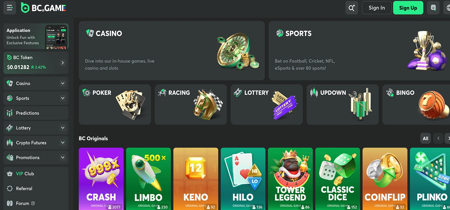 BC.Game crypto casino